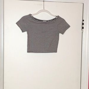 Forever 21 | Stripped boatneck crop top